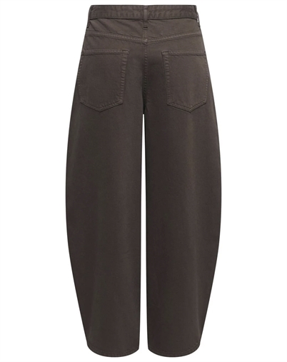 Only - ONLTaylor Barrel Brown Denim - Dark Brown Denim